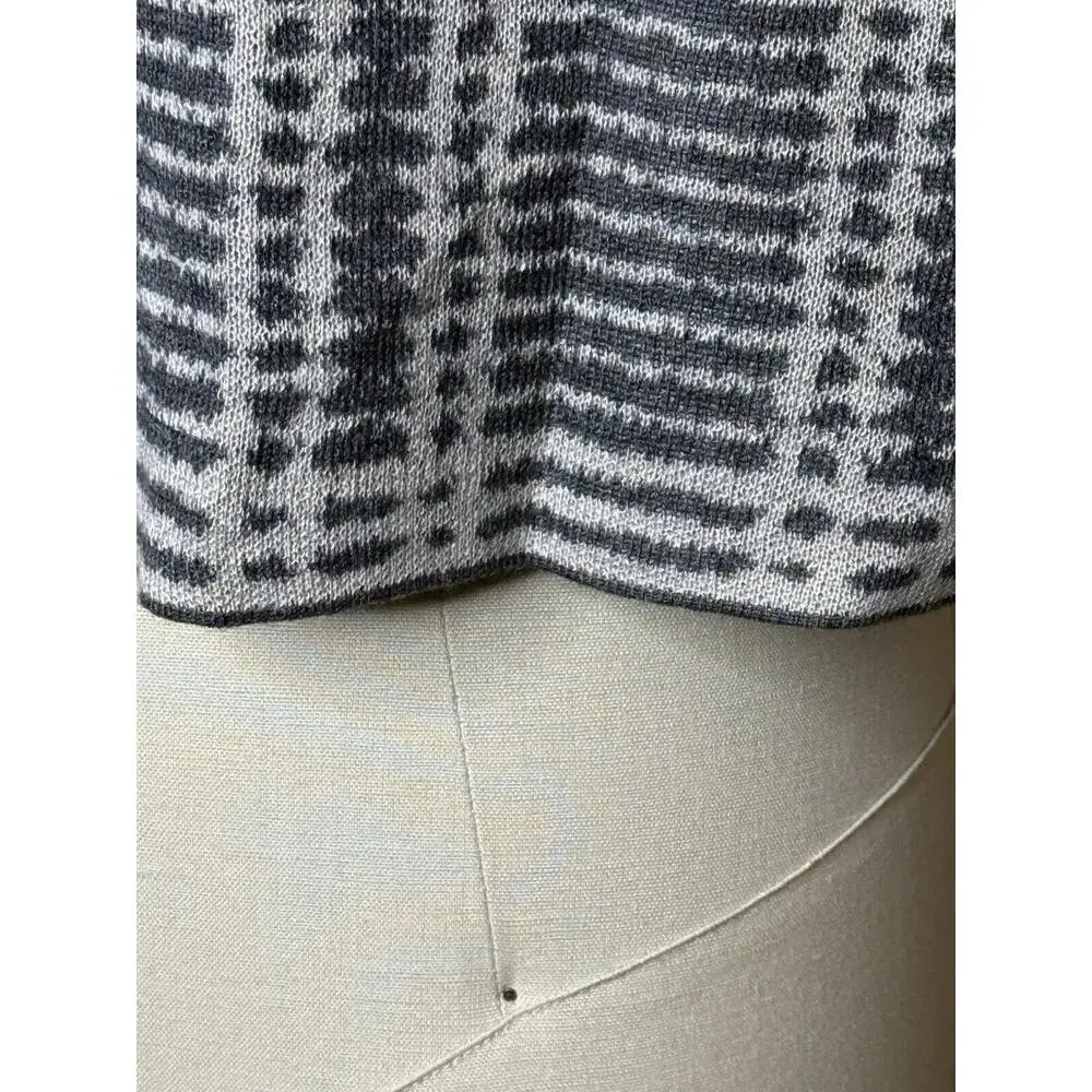 Eileen‎ Fisher Women's Merino Blend Size S/P Gray Open Front Cardigan Sweater
